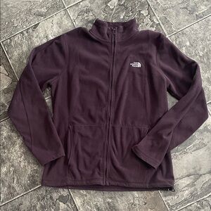 NORTH FACE Women’s Deep Purple Fleece Zip Jacket Outdoors Athleisure Cottagecore